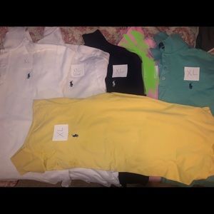 Lot of 5 Ralph Lauren Polo Shirts